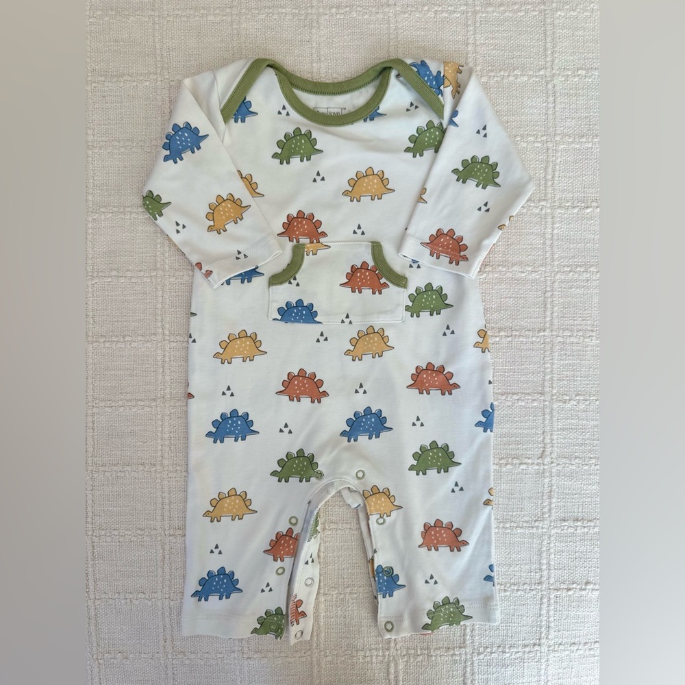 Kissy Kissy Multicolor Dinosaur Print Footie